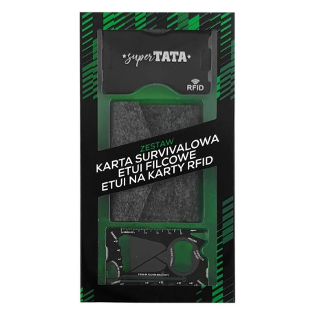 Karta survivalowa oraz etui na karty dla Taty
