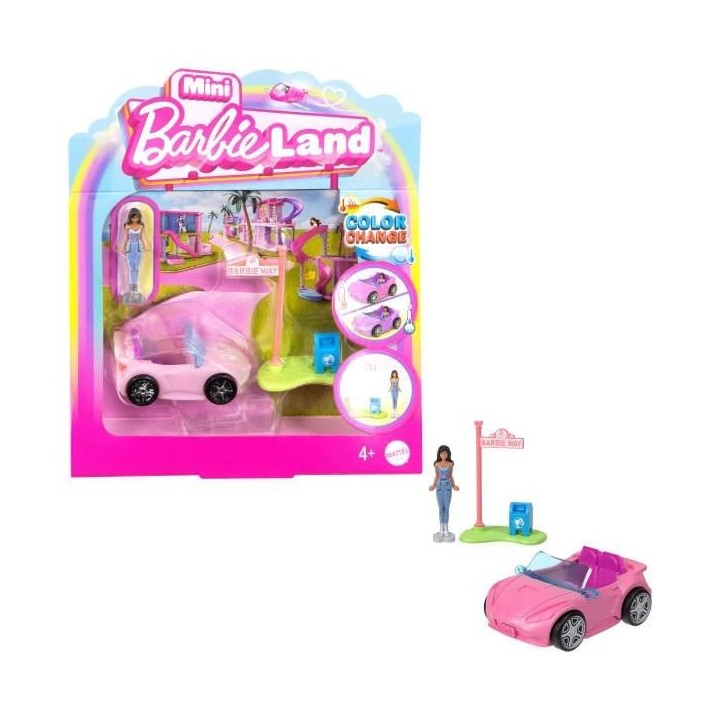 Barbie Mini BarbieLand Kabriolet i minilalka