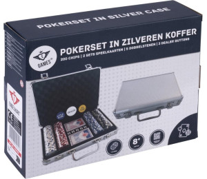 Zestaw do pokera 200szt dice chips