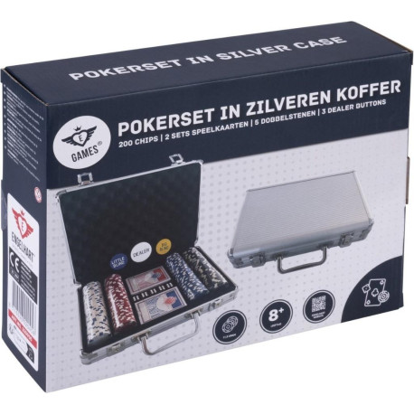 Zestaw do pokera 200szt dice chips