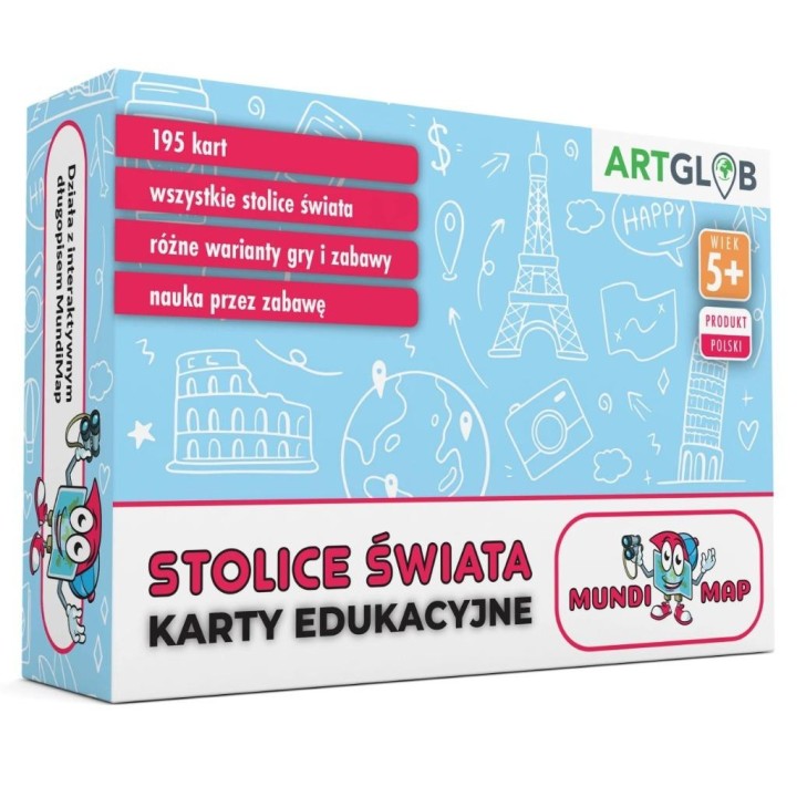 MundiMap Karty Edukacyjne Stolice Świata