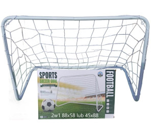 Bramka piłkarska metalowa 88x58x43cm