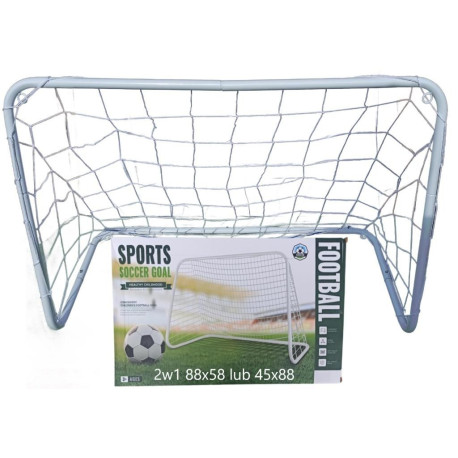 Bramka piłkarska metalowa 88x58x43cm