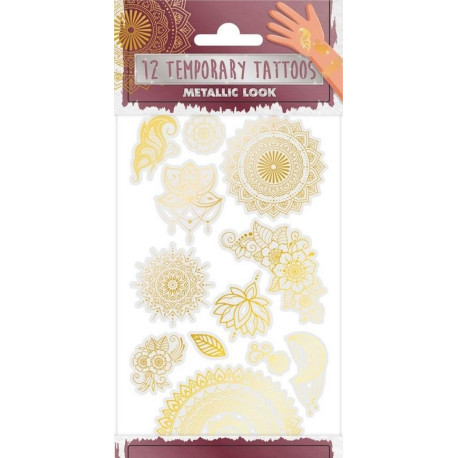 Tatuaże metaliczne Mehndi