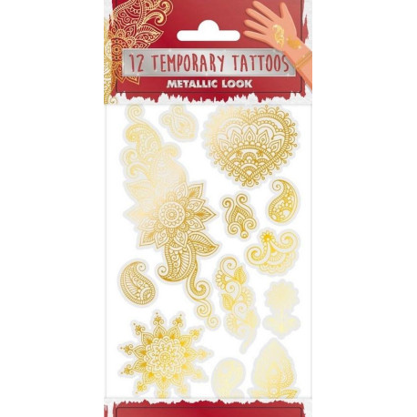 Tatuaże metaliczne Flowers