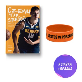 (Wysyłka ok. 11.07.) Czemu tak serio? Nikola Jokić. Nieznana historia mistrza NBA (książka + opaska na rękę KeepTheBeat)