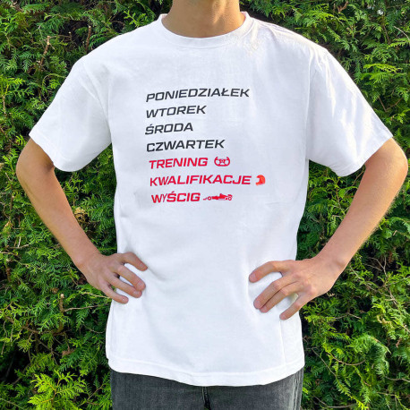 Koszulka bawełniana tydzień fana F1