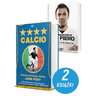 Zdjęcie pakietu Calcio. Historia włoskiego futbolu + Juventus. Historia w biało-czarnych barwach w księgarni Labotiga