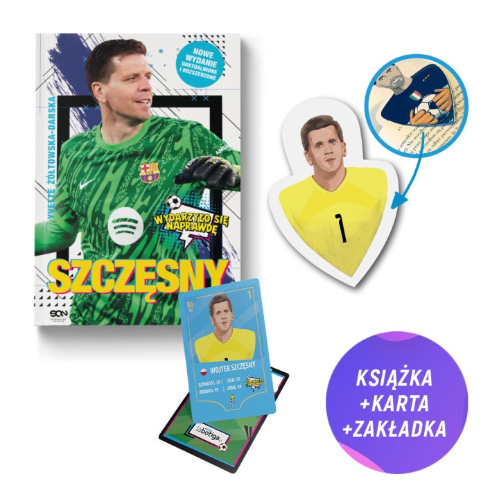 Szczęsny. Chłopak, który odważył się być bramkarzem (książka + zakładka z piłkarzem + karta gratis)