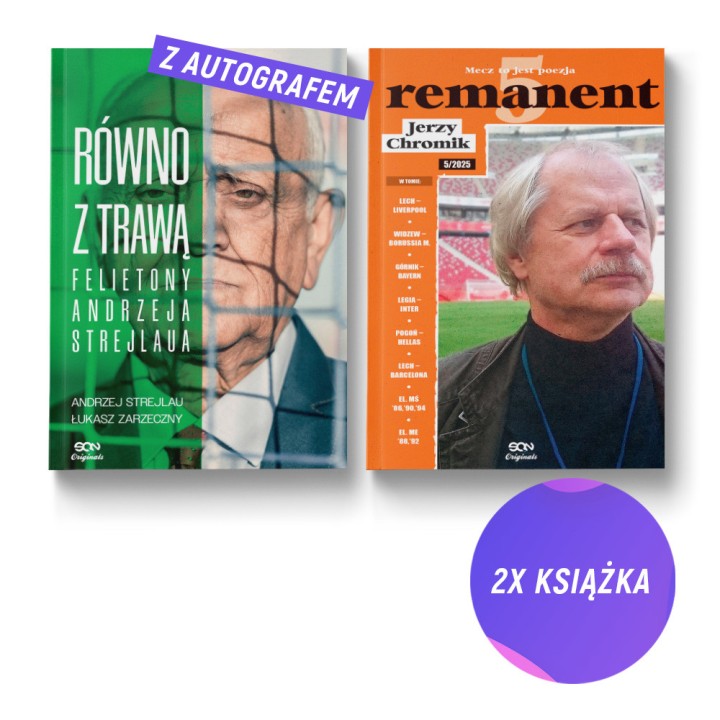 SQN Originals: Równo z trawą. Felietony Andrzeja Strejlaua + Zawód: Trener (2x książka)