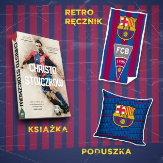 (Wysyłka ok. 7.11) Christo Stoiczkow + mały ręcznik + poduszka niebieska (plakat gratis)
