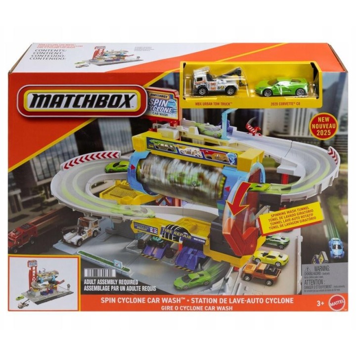 Matchbox Myjnia Turbo Cyklon z 2 autkami