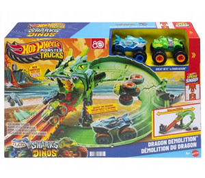 Hot Wheels Monster Trucks Smoczy Wyścig 2 autka