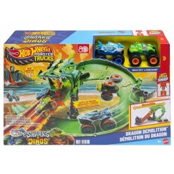 Hot Wheels Monster Trucks Smoczy Wyścig 2 autka