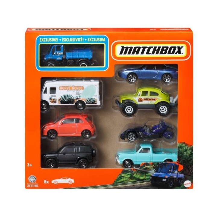 Matchbox Pojazdy 8-pak mix (6szt)