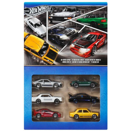 Hot Wheels Silver Streets of Japan 6-pak (6szt)