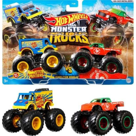 Hot Wheels Monster Trucks Pojazd 1:64 2-pak (8szt)