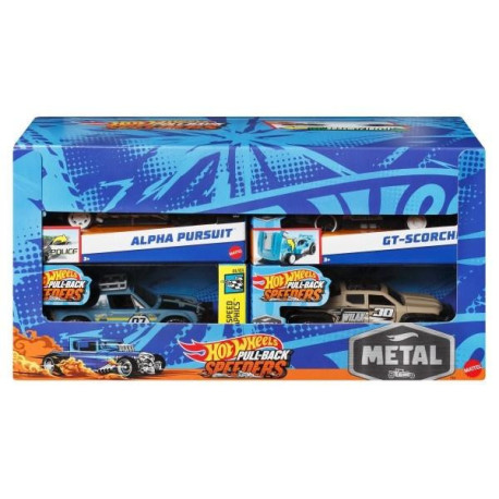 Hot Wheels Pojazd z napędem pull-back mix (8szt)