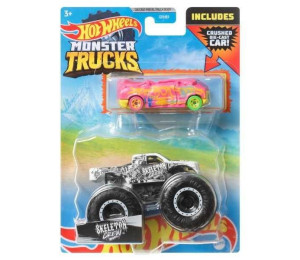 Hot Wheels Monster Trucks 1:64 + auto mix (8szt)