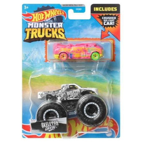 Hot Wheels Monster Trucks 1:64 + auto mix (8szt)