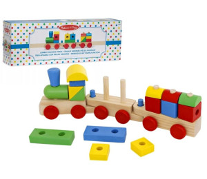 Pociąg drewniany jumbo