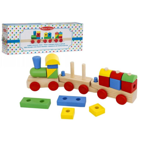 Pociąg drewniany jumbo