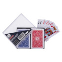 Komplet 2 talii kart w etui 100% platik 4 index