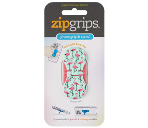 ZipGrip uchwyt na palce do telefonu Flamingi