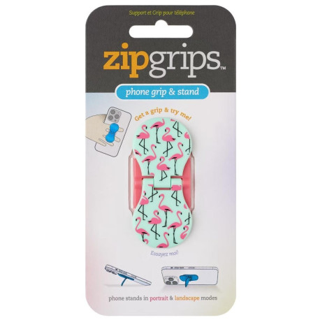 ZipGrip uchwyt na palce do telefonu Flamingi