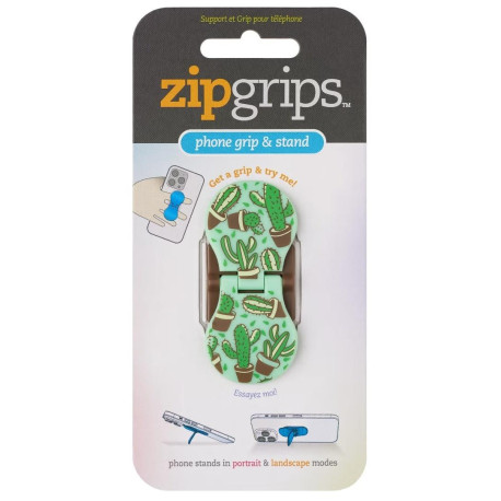 ZipGrip uchwyt na palce do telefonu Kaktus