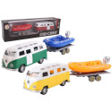Samochód Van z przyczepą kempingową metal no.1 mix
