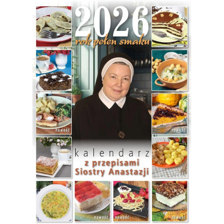 Rok pełen smaku 2026 Kalendarz z przepisami