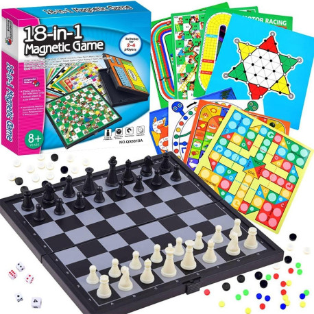 Zetaw gier planszowych 18w1 szachy