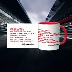 Kubek F1 (330 ml) radio kierowca ay yay yay  Formuła 1