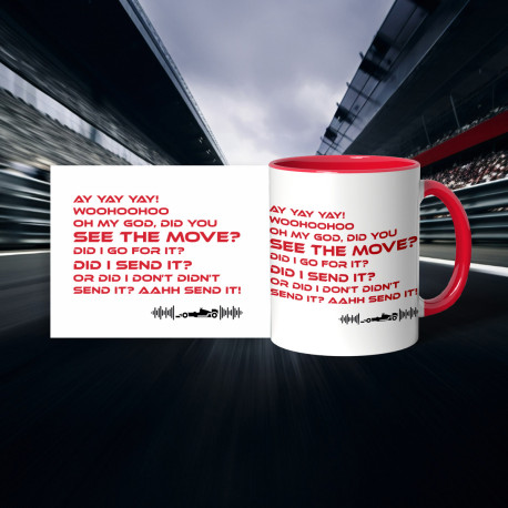 Kubek F1 (330 ml) radio kierowca ay yay yay  Formuła 1