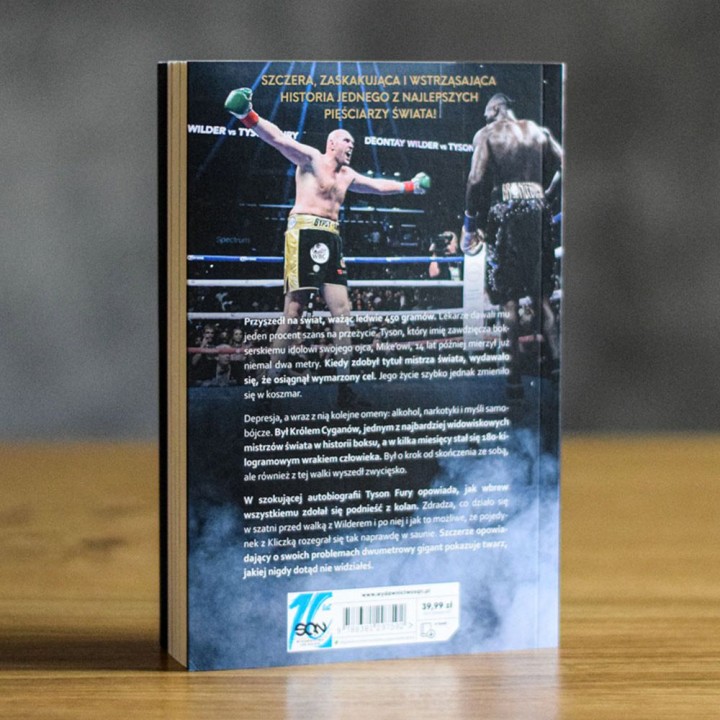 Okładka książki Tyson Fury. Bez maski w księgarni sportowej Labotiga