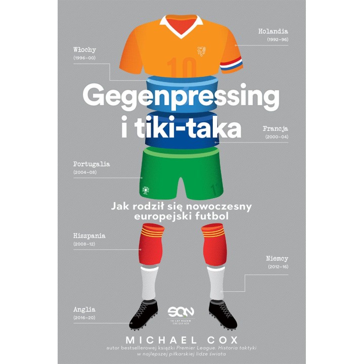 Okładka książki Gegenpressing i tiki-taka. Jak rodził się nowoczesny europejski futbol w księgarni Labotiga