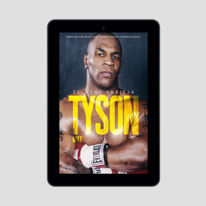 Okładka ebooka o boksie Tyson Żelazna ambicja w księgarni sportowej labotiga.pl