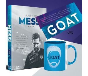Pakiet: Messi. G.O.A.T. (książka + kubek + zakładka gratis)