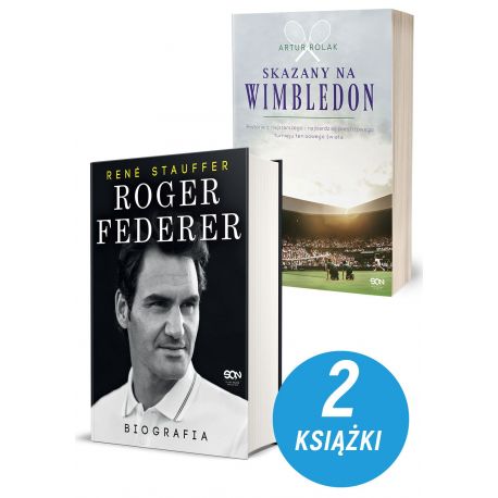 Zdjęcie pakietu Roger Federer. Biografia + Skazany na Wimbledon. Artur Rolak w księgarni Labotiga