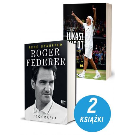 Zdjęcie pakietu Roger Federer. Biografia + Łukasz Kubot. Żyjąc marzeniami. Autobiografia w księgarni Labotiga