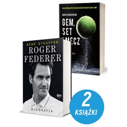 Zdjęcie pakietu Roger Federer. Biografia + Gem set mecz Tajemna broń światowych mistrzów tenisa w księgarni Labotiga