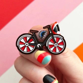 Kolarski metalowy pin