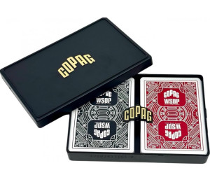 Karty do pokera Copag Wsop black/red 2szt