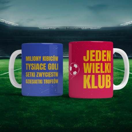 Kubek piłkarski (330 ml) dla fanów katalońskiej drużyny