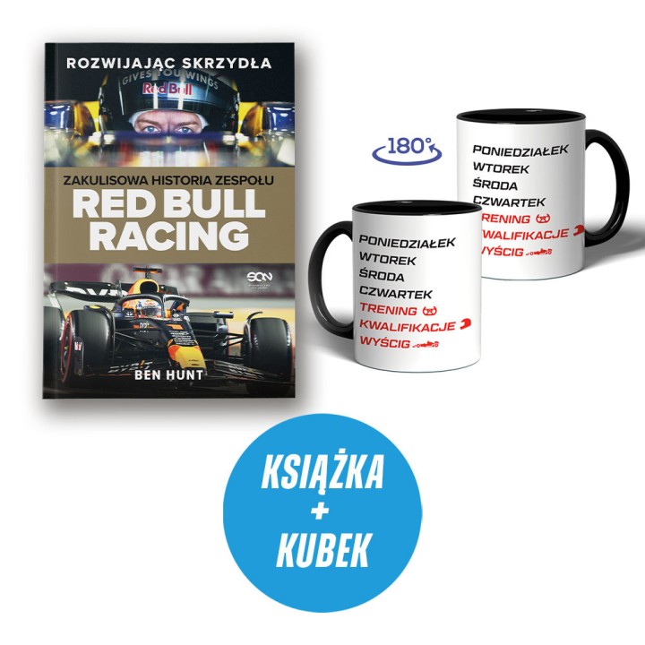 (Wysyłka ok. 26.09.) Rozwijając skrzydła. Zakulisowa historia zespołu Red Bull Racing (książka + kubek tydzień fana formuły)
