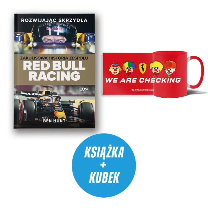 (Wysyłka ok. 26.09.) Rozwijając skrzydła. Zakulisowa historia zespołu Red Bull Racing (książka + kubek F1 czerwony MEM)