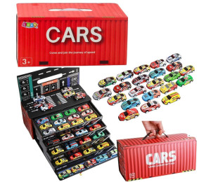 Autka z napędem pull-Back 48szt