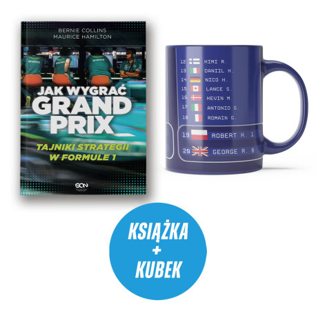 Jak wygrać Grand Prix. Tajniki strategii w F1 (książka + kubek F1 granatowy tabela)