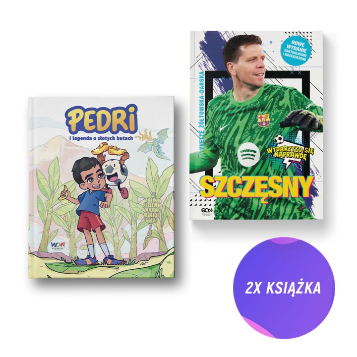 Pedri i legenda o złotych butach + Szczęsny (2x książka)